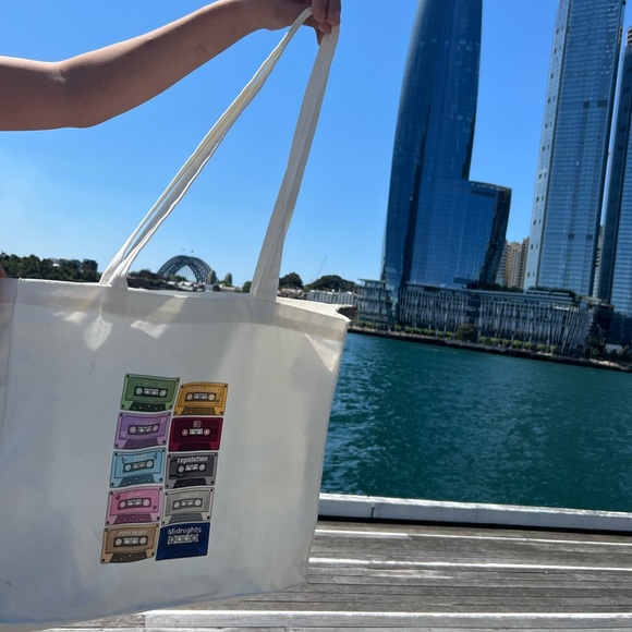 Taylor Swift Eras Tour Cassette Tape Tote Bag - Picture 3 of 3